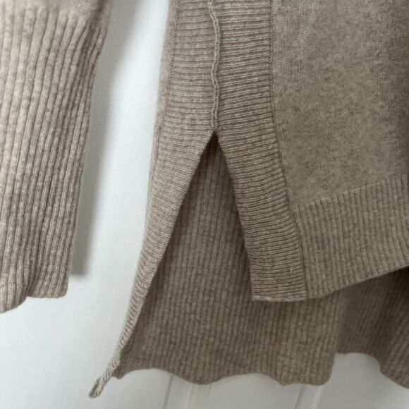 Antonio Melani Turtleneck Sweater Women Medium Cashmere Tan Oversized Luxury - Picture 4 of 7